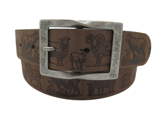 Ledergurt Branding Schaf 35+40mm (11071/72)